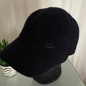 Monaco Black Wool Cap by Gottmann with Ear Flaps Stitching Size 57M